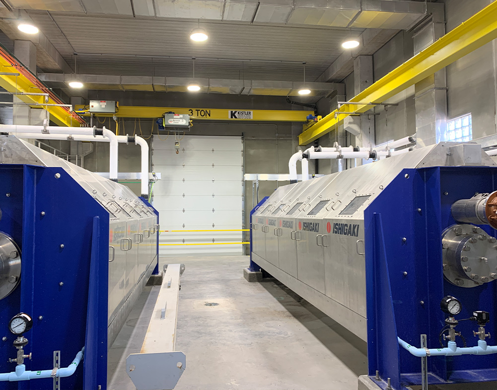 interior of water treament facility